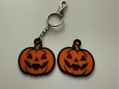 Halloween Pumpkin Key Chain