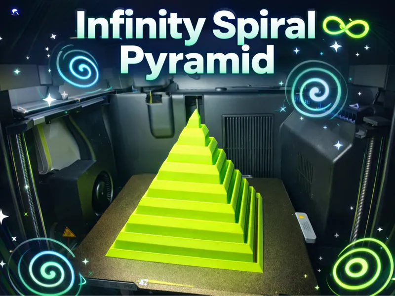 Infinity Spiral Pyramid – Optical Illusion Toy