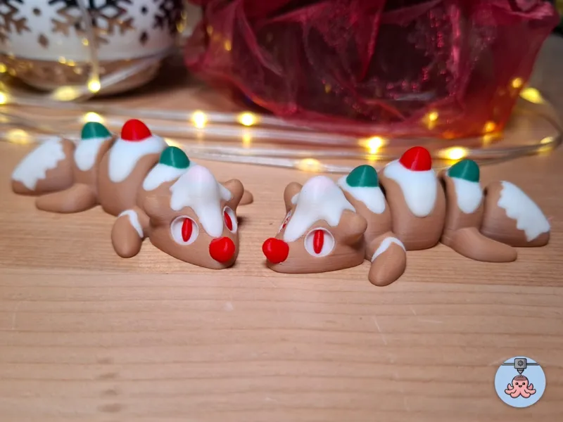 Flexi Gingerbread Dragon | Christmas Model