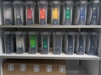 Cereal box dry filament storage