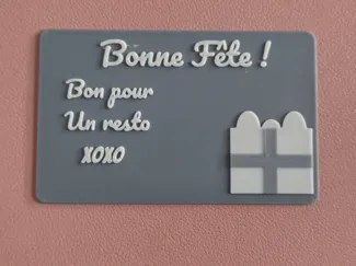 Carte cadeau personnalisable (avec ou sans AMS)
