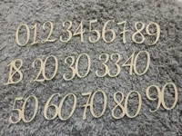 Chiffres décoratifs pour toppers - police Dancing Script — photo 2
