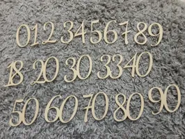 Chiffres décoratifs pour toppers - police Dancing Script — photo 3