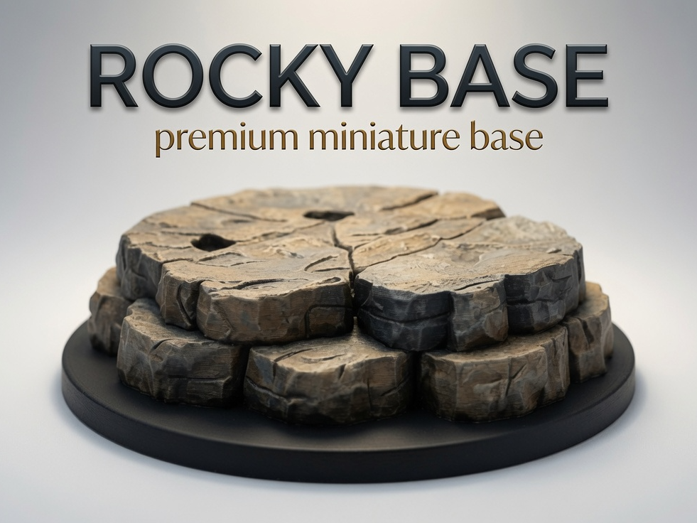Rocky Base For Miniature