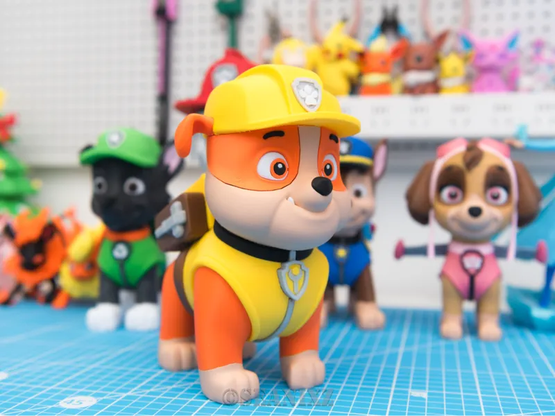 汪汪队立大功 - 小砾 (PAW Patrol - Rubble) 19cm 已拆件无需AMS