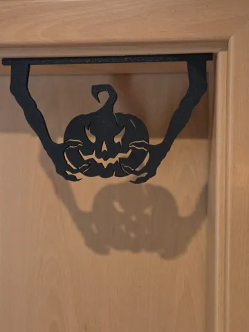 Modelo para impresión 3D: Halloween Türrahmen-Deko Kürbis — vista de referencia 4