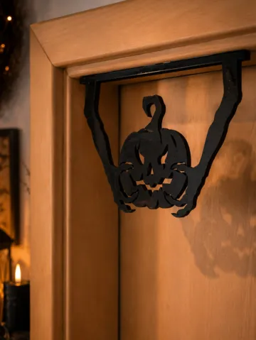 Modelo para impresión 3D: Halloween Türrahmen-Deko Kürbis — vista de referencia 2