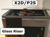 X2D/P2S - LED Light + Glass Riser