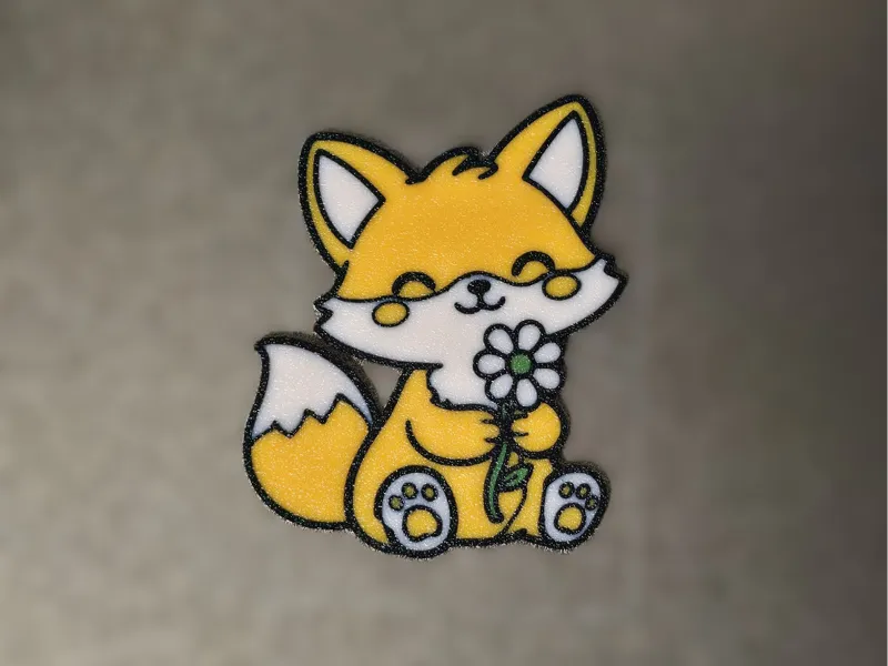 Fuchs mit Blume