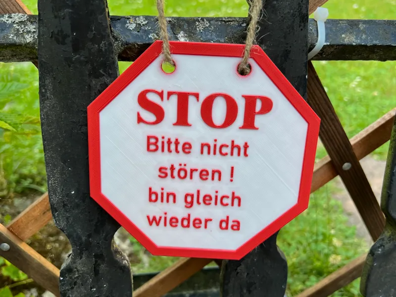 Stop Schild Bitte nicht stören