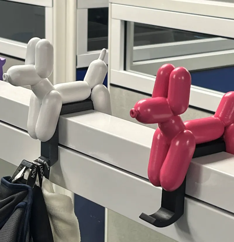 Balloon Dog Cubicle Coat Hanger