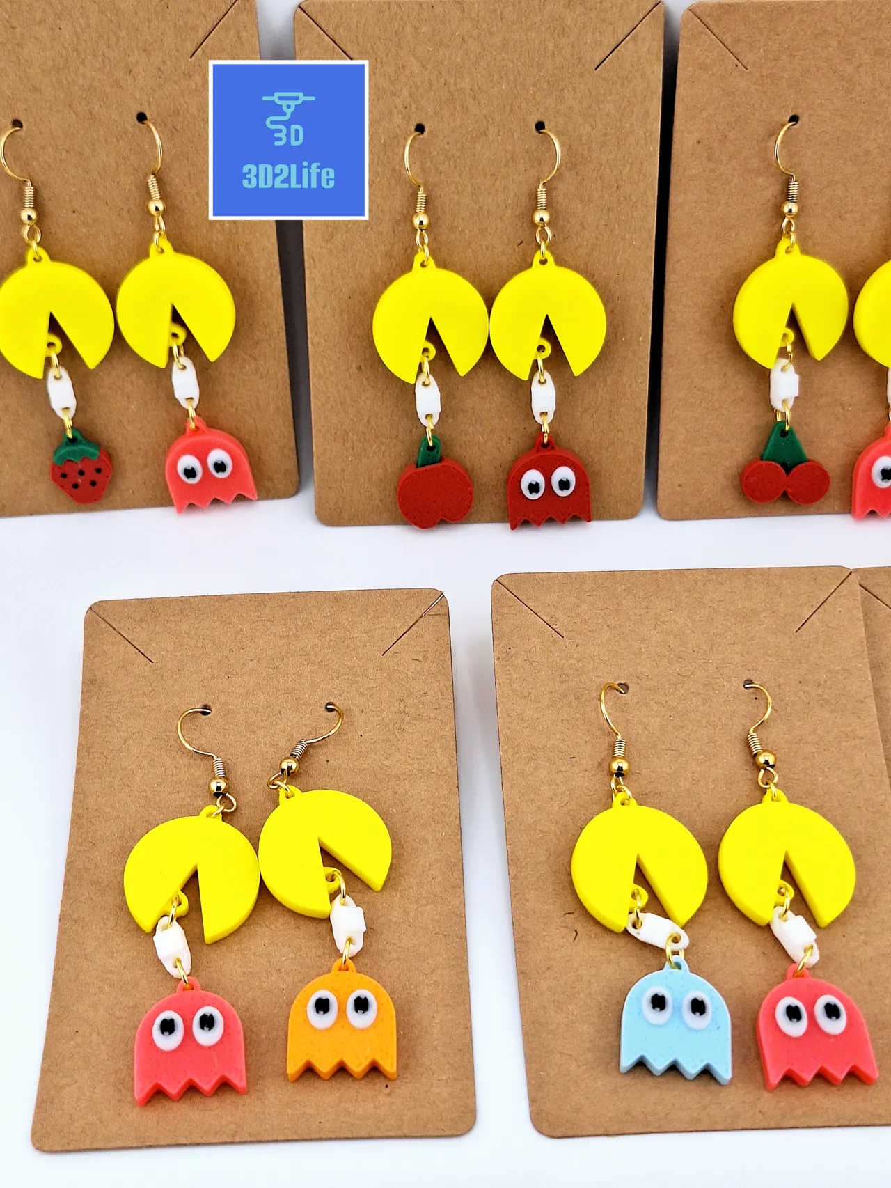 Pac-Man Earring set view 2