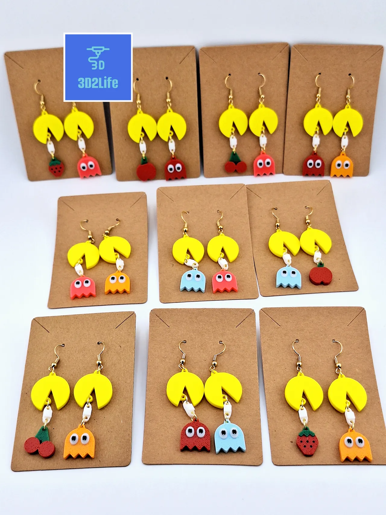 Pac-Man Earring set view 4