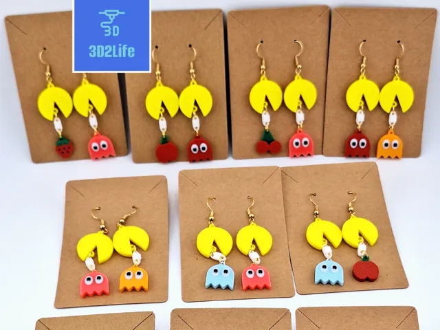 Pac-Man Earring set