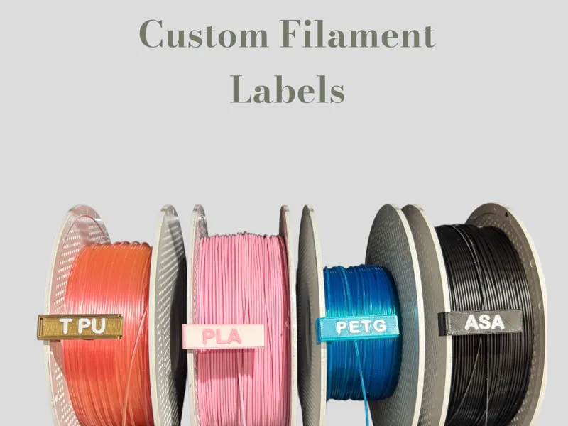 Filament Clip with Custom Labels