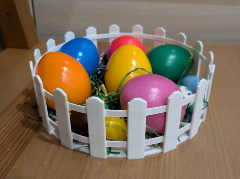 easter basket garden fence Osterkorb Gartenzaun