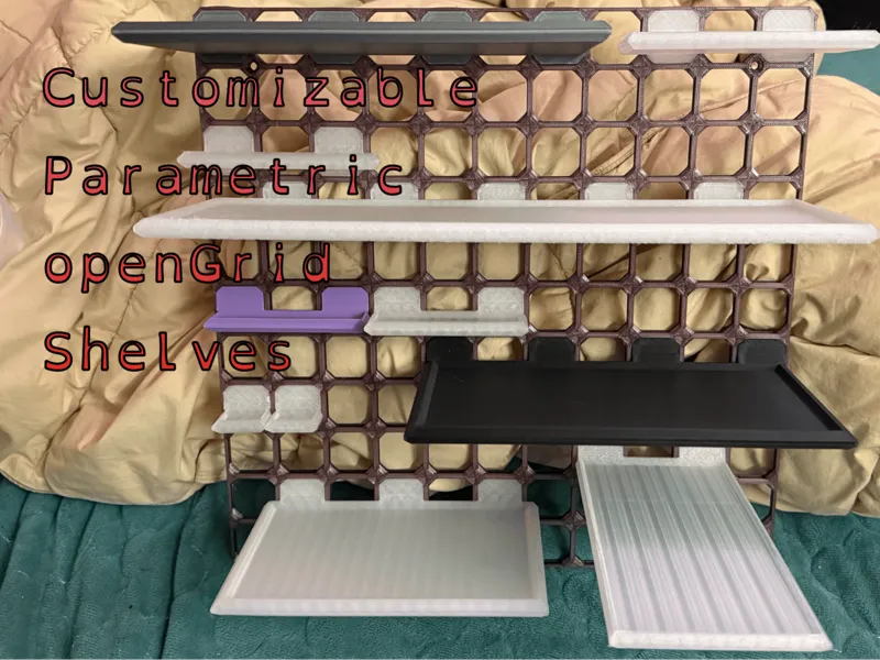 Customizable openGrid Shelves