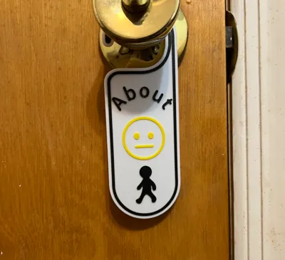Doorknob About Face cover