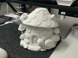 Cute Snail Mushroom House | Fairy Garden Decor