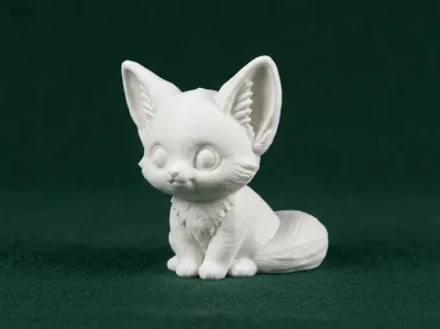 Cute Chibi Fennec Fox Figurine