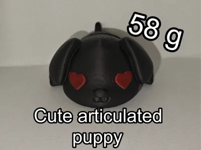 Cute articulated puppy