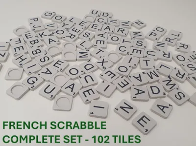French Scrabble Tiles - Customizable