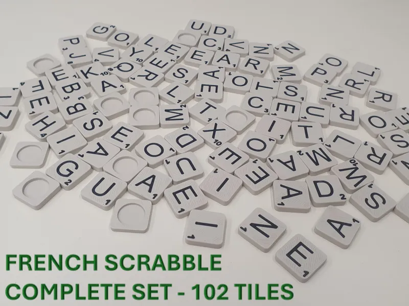 French Scrabble Tiles - Customizable
