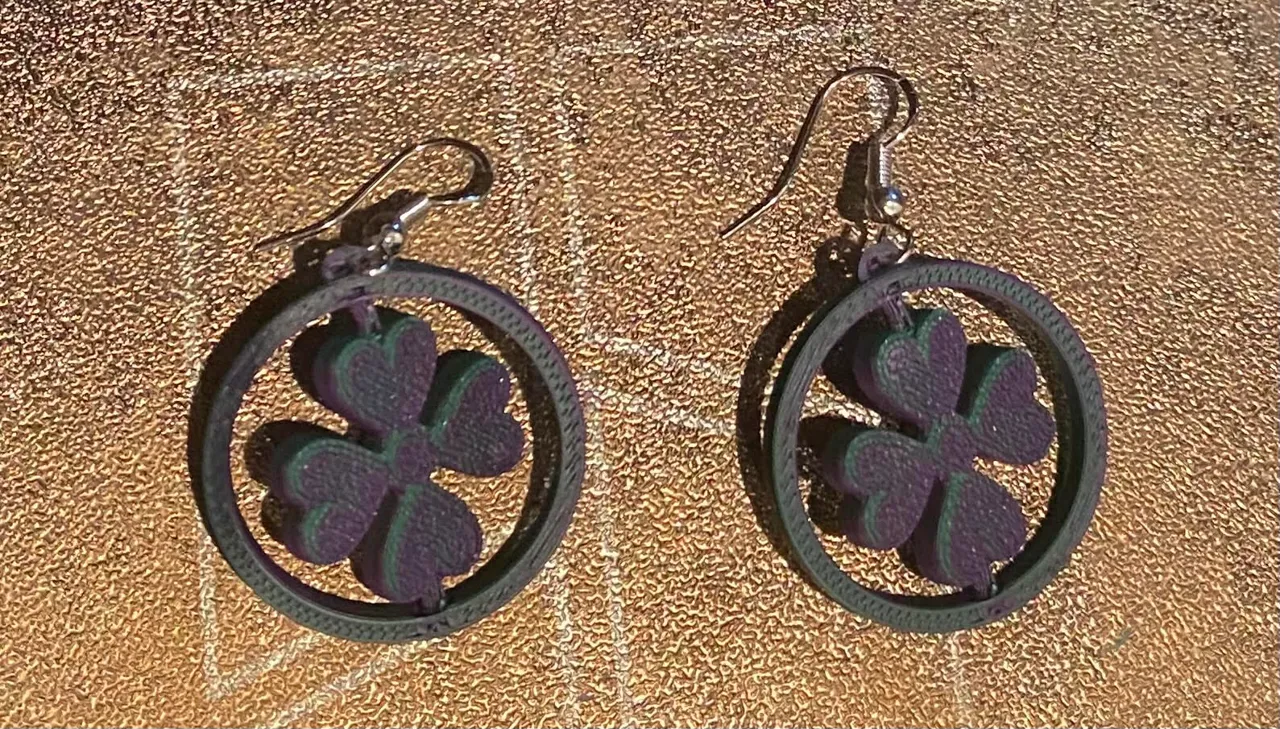St. Patty's Day Spinner Earrings view 2