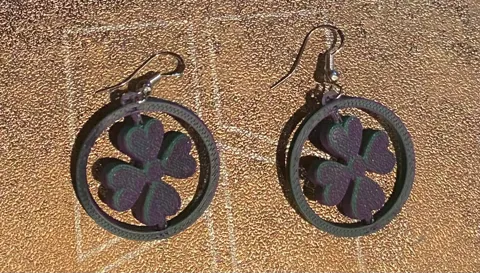 St. Patty's Day Spinner Earrings view 2