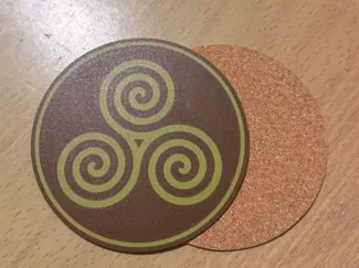 Irish Celtic Spiral Coaster