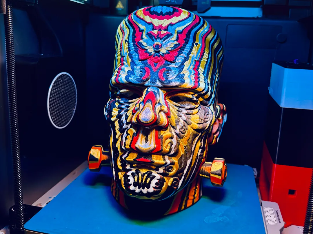 Technicolor Titan  - ColorStacked Frankenstein  by UnicornGraveyard MakerWorld: Download Free 3D Models - 3D model önizlemesi