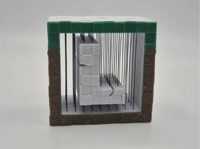 Minecraft Buchstabe-L String Art Alphabet