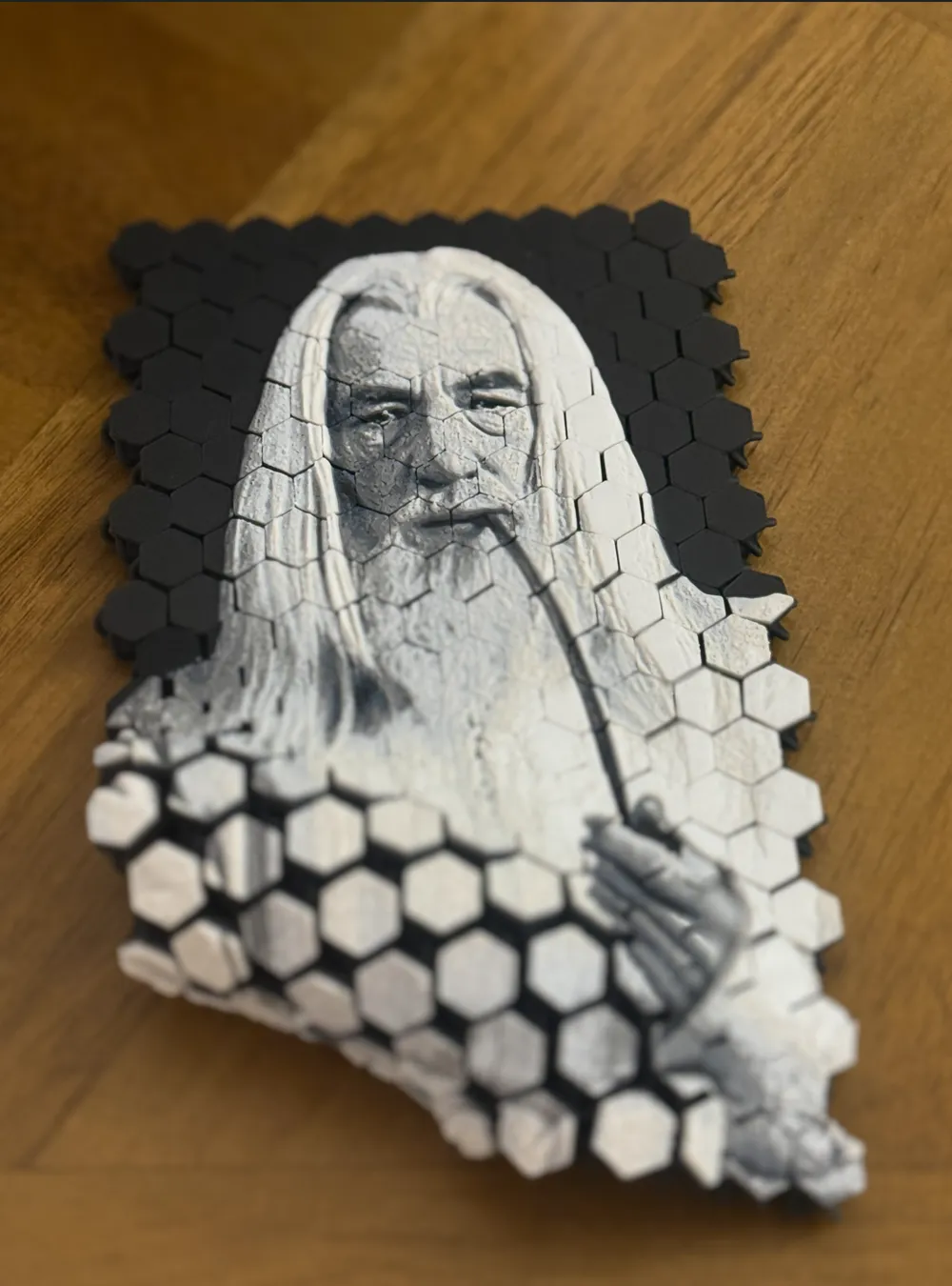 Regalo decorativo di figurine da collezione fatte a mano con figura decorativa del cavaliere Gandalf