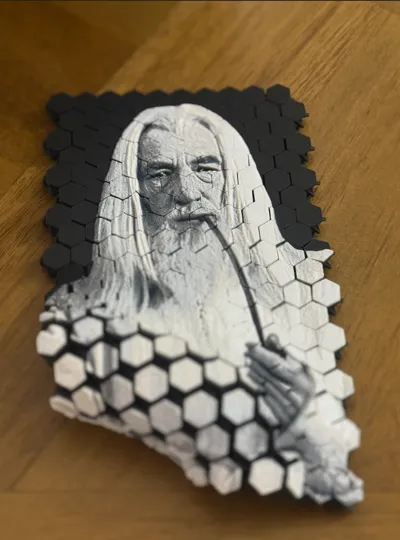 Regalo decorativo di figurine da collezione fatte a mano con figura decorativa del cavaliere Gandalf