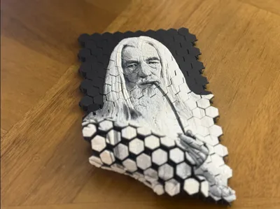 Regalo decorativo di figurine da collezione fatte a mano con figura decorativa del cavaliere Gandalf