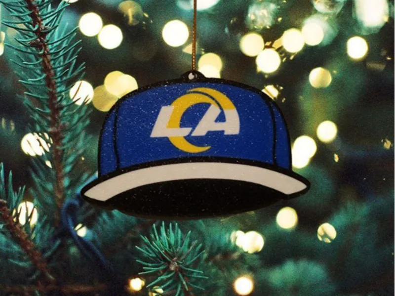 Los Angeles Rams Hat Christmas Ornament