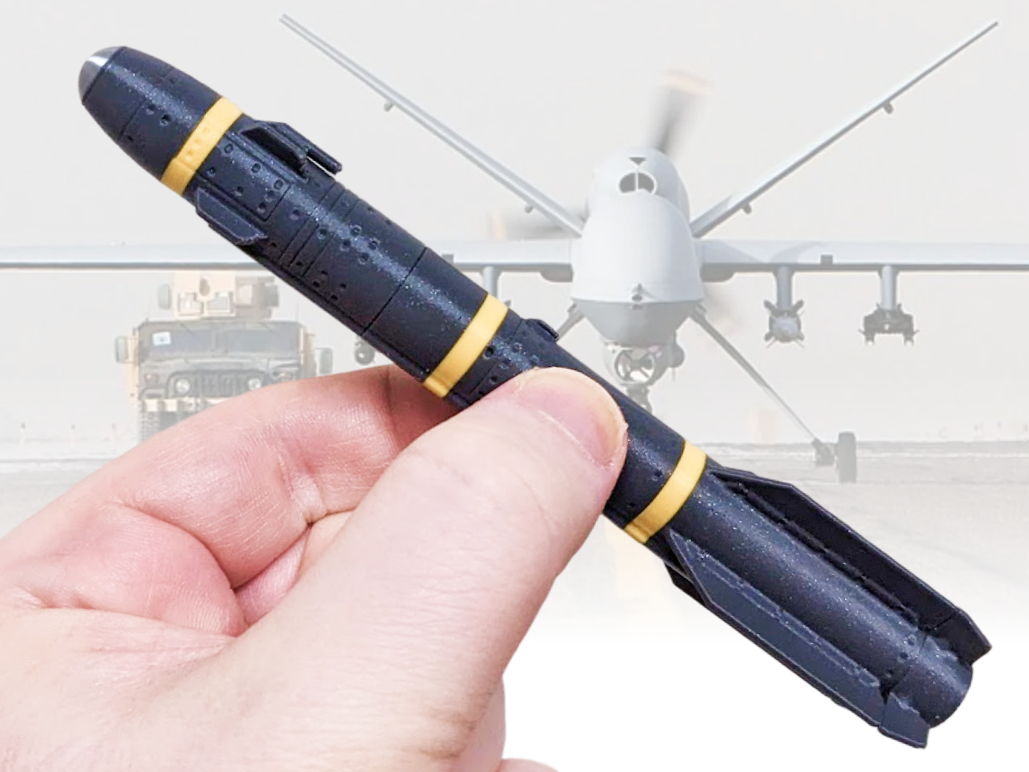 Thumbnail 1 of 3D model Missile Pen—Iconic Hellfire Air-to-Ground Missile