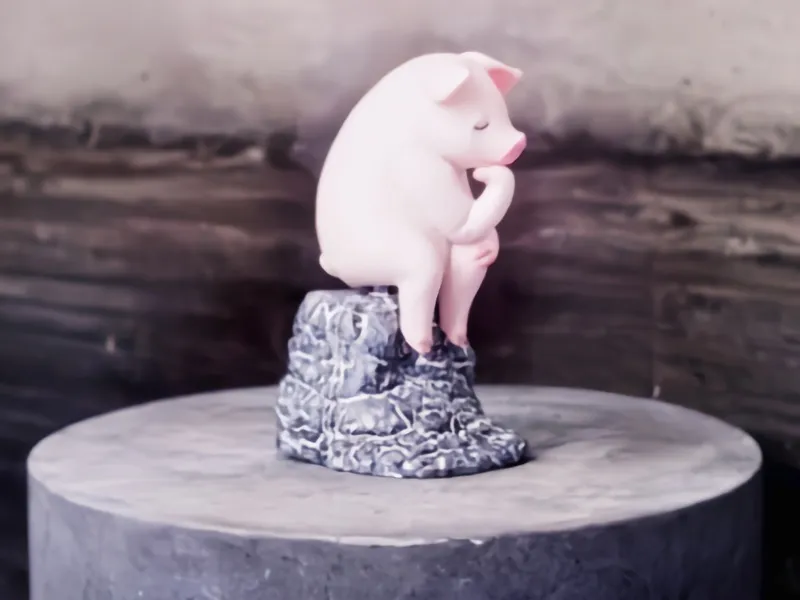 沉思的小猪