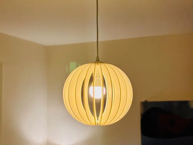 Spherical Slatted lamp shade