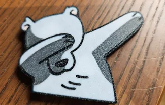 Bear dab dabing fridge magnet