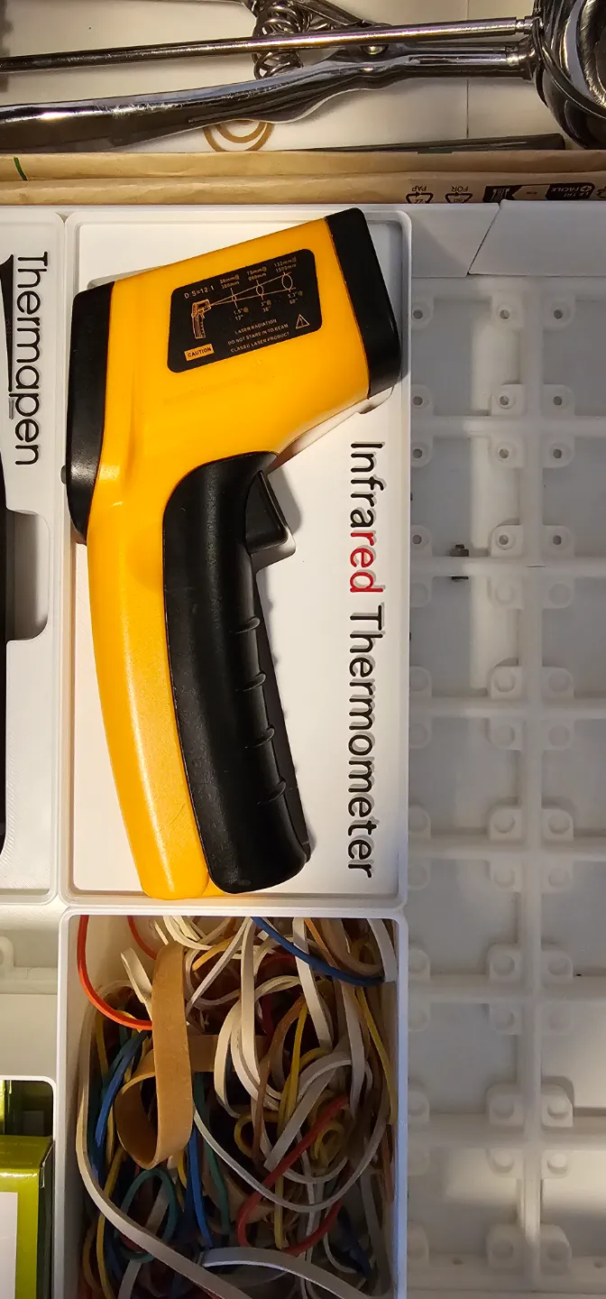 Gridfinity infrared thermometer box