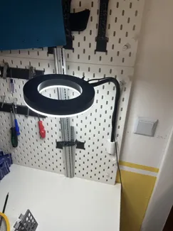 Ikea Skadis meets LÅNESPELARE ring light