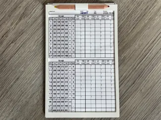 Golf scorecard holder