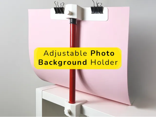 Adjustable Photo Background Holder - DIY Studio!