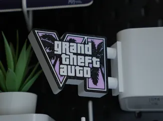MAGNETIC GTA VI MINI SIGN - GTA 6