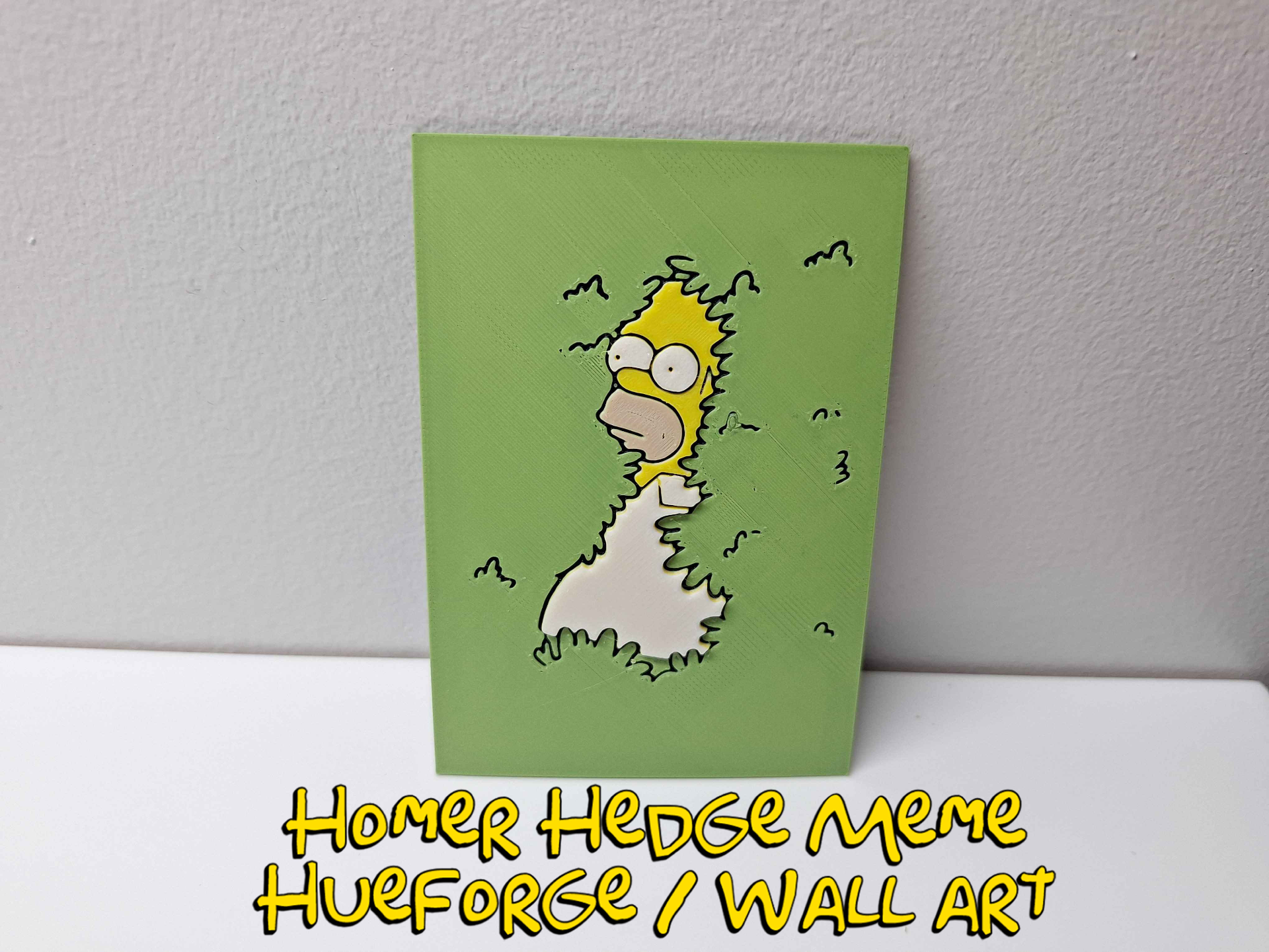 Homer Hedge Meme Art / Hueforge