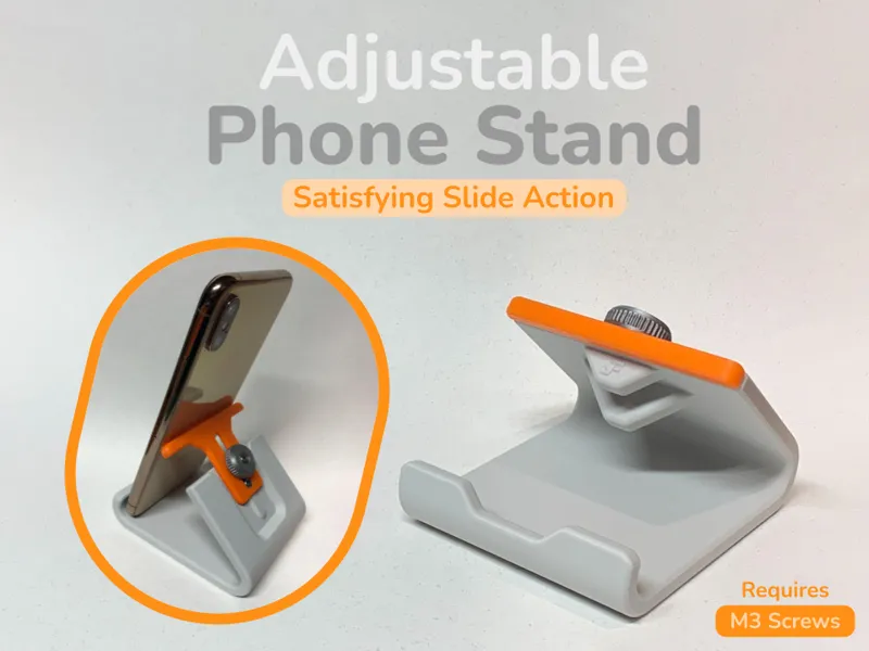 Adjustable Phone Stand (Slide Action)