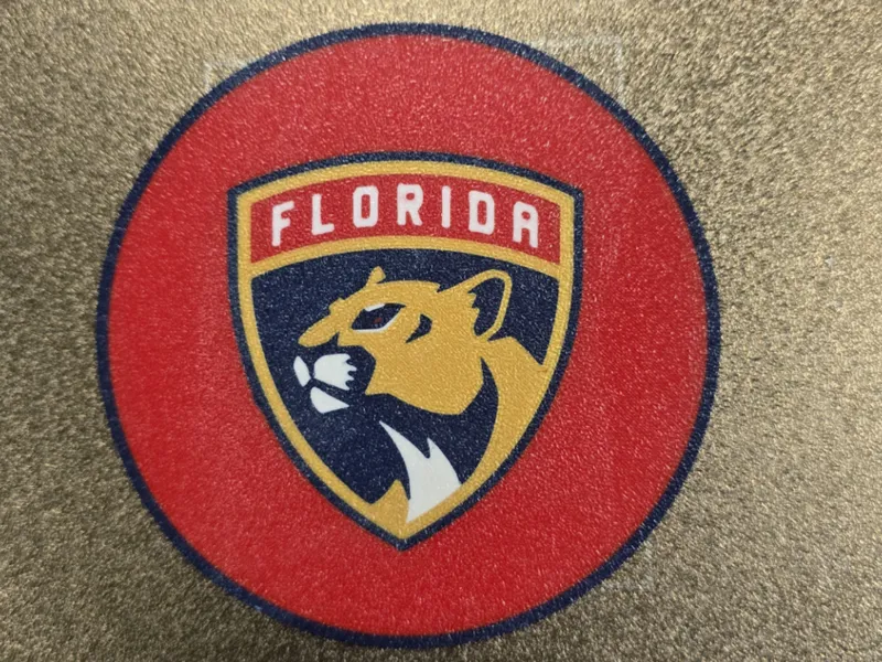 Panthers Coaster Set with Imprinted Holder
