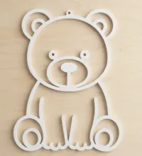 MINI | Bear Outline Wall Decor | hanging version