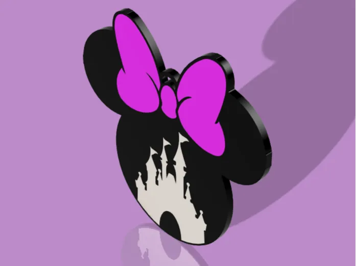 Disney Minnie Mouse Christmas Ornament/keychain